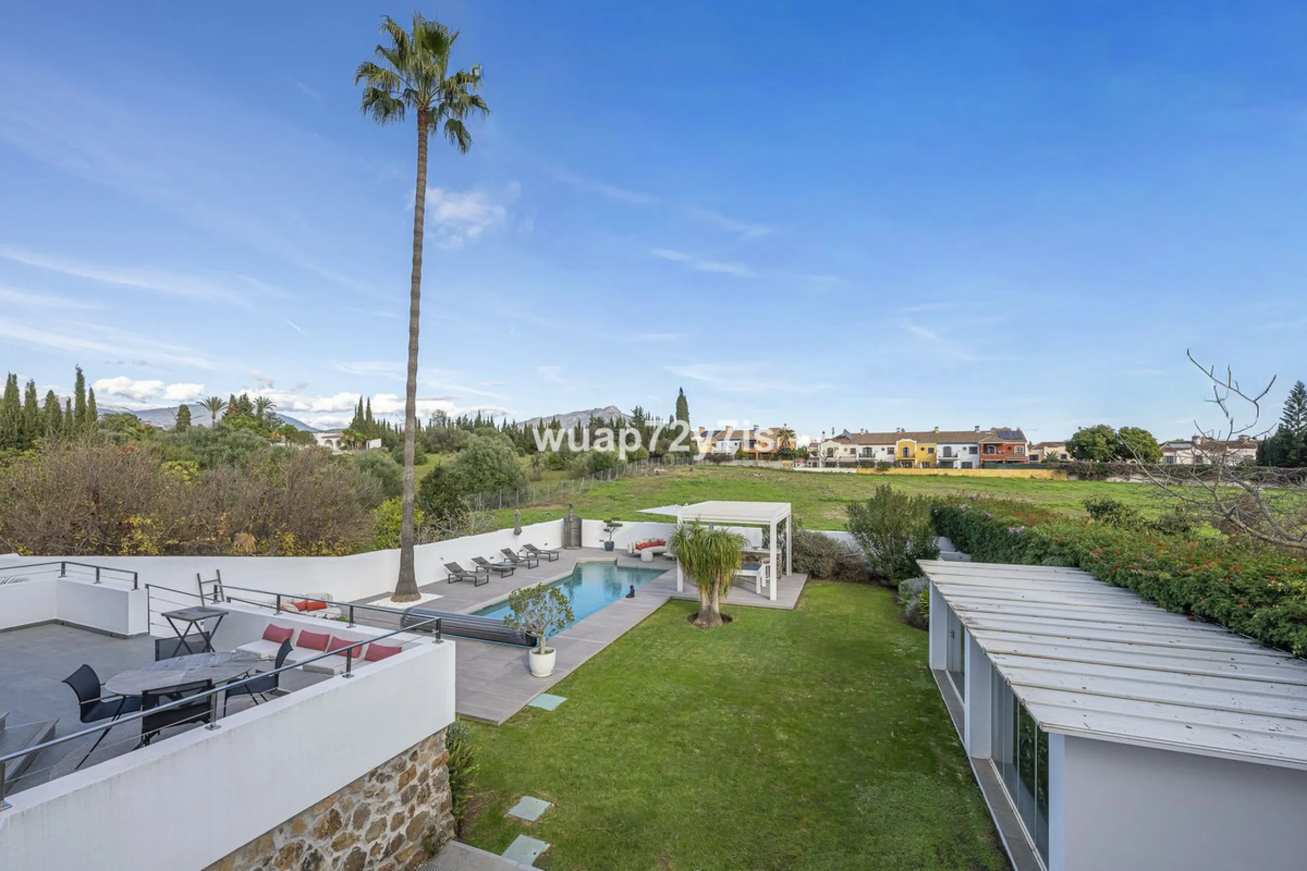 Elegant Renovated Villa with Private Pool and Open Green Views