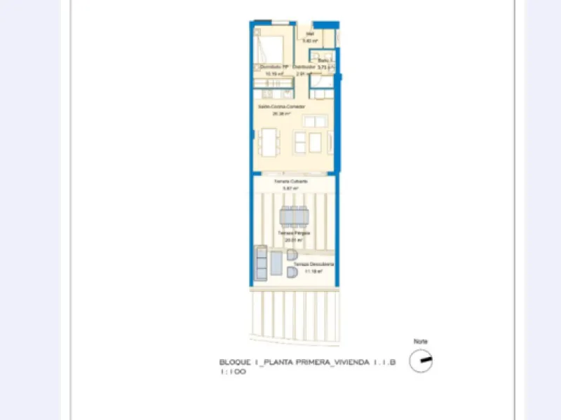 Apartment - Middle Floor Apartment в продаже в Mijas, Málaga. В доме 1 спален и 1 ванных комнат. Площадь дома 49 м²