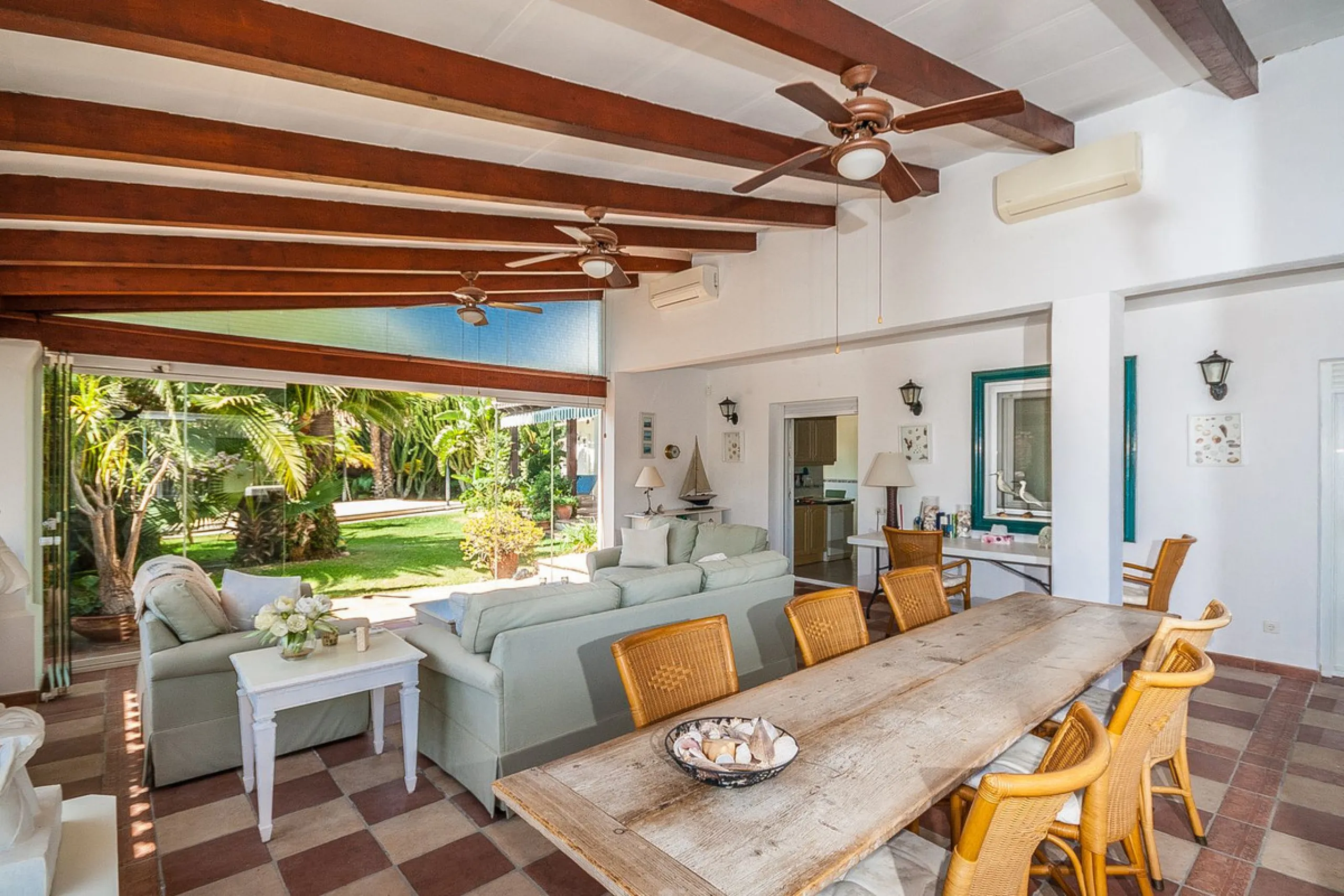 Nestled in the highly sought-after beachside community of Marbesa, this majestic villa exudes charm and character. Designed with timeless style and elegant details, the property offers a warm and inviting atmosphere, perfectly blending classic Mediterrane