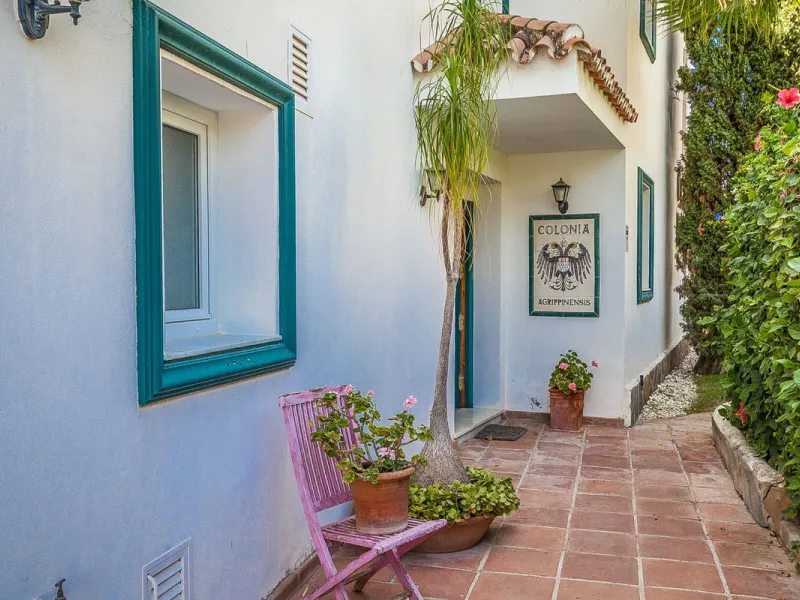 Nestled in the highly sought-after beachside community of Marbesa, this majestic villa exudes charm and character. Designed with timeless style and elegant details, the property offers a warm and inviting atmosphere, perfectly blending classic Mediterrane