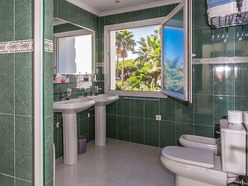 Nestled in the highly sought-after beachside community of Marbesa, this majestic villa exudes charm and character. Designed with timeless style and elegant details, the property offers a warm and inviting atmosphere, perfectly blending classic Mediterrane