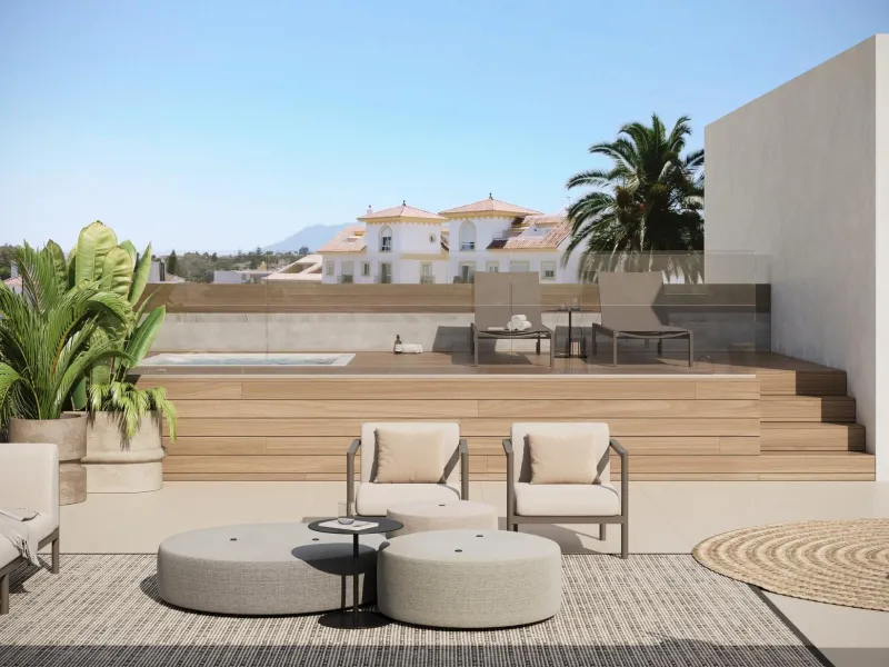 Luxury New Build Villas, Apartments and Townhouses in San Pedro de Alcantara Marbella& & Exclusive Residential Development Near the Beach& & Discover this exceptional new development offering a unique collection of villas, townhouses and apart