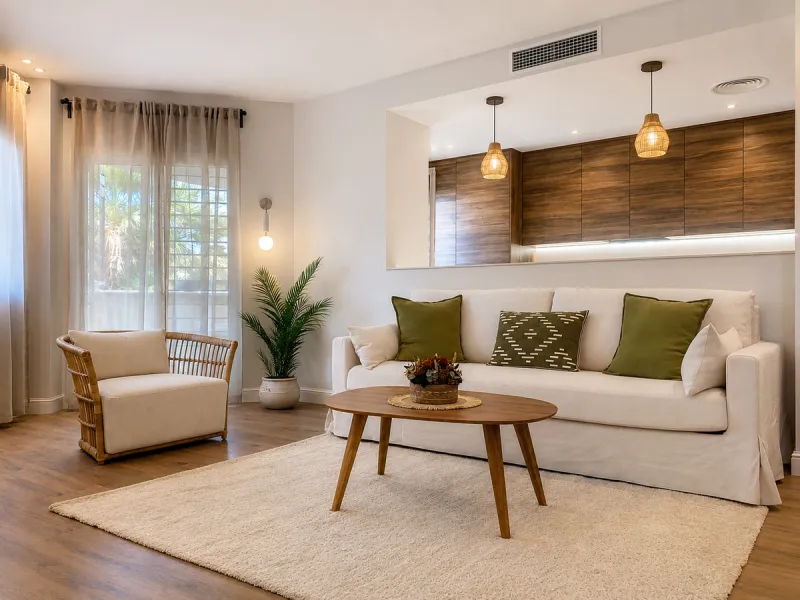 Spectacular 120 m² apartment, recently renovated with high-quality materials and finishes. The property is delivered fully furnished and ready to move in, decorated with exclusive furniture and equipped with top-of-the-line appliances, offering a modern, 