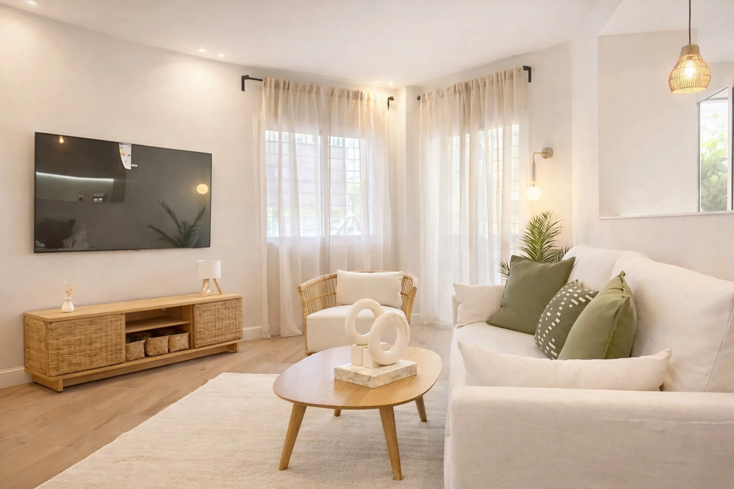 Spectacular 120 m² apartment, recently renovated with high-quality materials and finishes. The property is delivered fully furnished and ready to move in, decorated with exclusive furniture and equipped with top-of-the-line appliances, offering a modern, 
