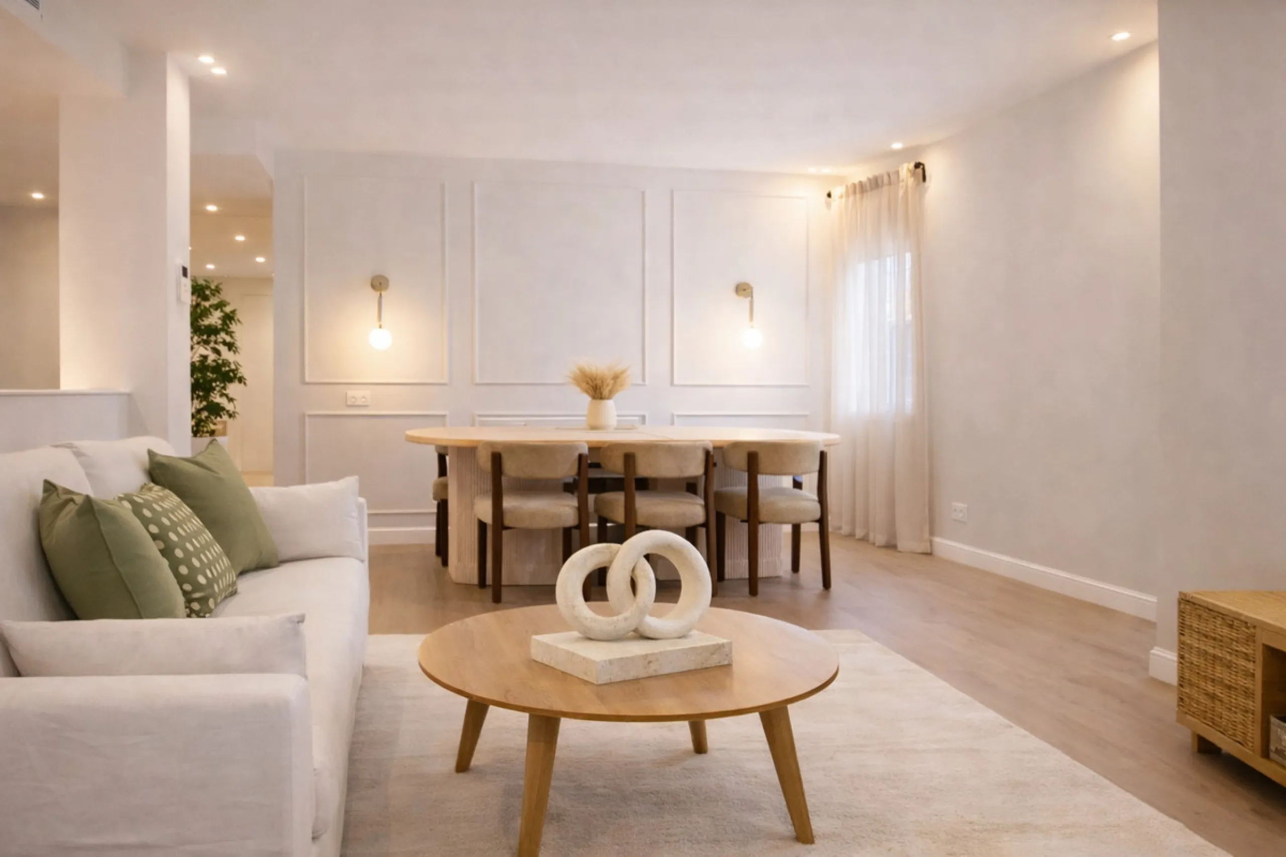 Spectacular 120 m² apartment, recently renovated with high-quality materials and finishes. The property is delivered fully furnished and ready to move in, decorated with exclusive furniture and equipped with top-of-the-line appliances, offering a modern, 
