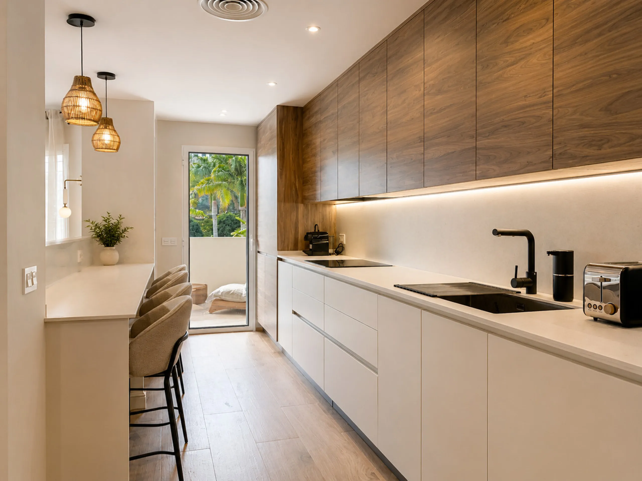 Spectacular 120 m² apartment, recently renovated with high-quality materials and finishes. The property is delivered fully furnished and ready to move in, decorated with exclusive furniture and equipped with top-of-the-line appliances, offering a modern, 