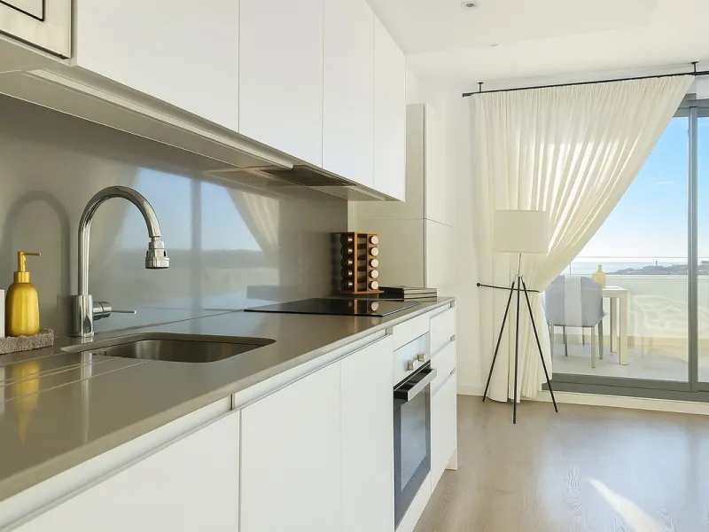This duplex penthouse is located in the Serenity Views Urbanization, in West Estepona, and stands out for its impressive sea views and spaciousness. The property, situated in a gated community, offers the tranquility of living close to the sea and the con