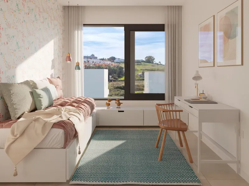 NEW BUILD SEMI-DETACHED VILLAS NEAR ESTEPONA& & New Build exclusive residential complex consisting of 50 contemporary style semi-detached villas comprising of a large living room, open plan fitted kitchen equipped with top brand appliances, 3 bedroo