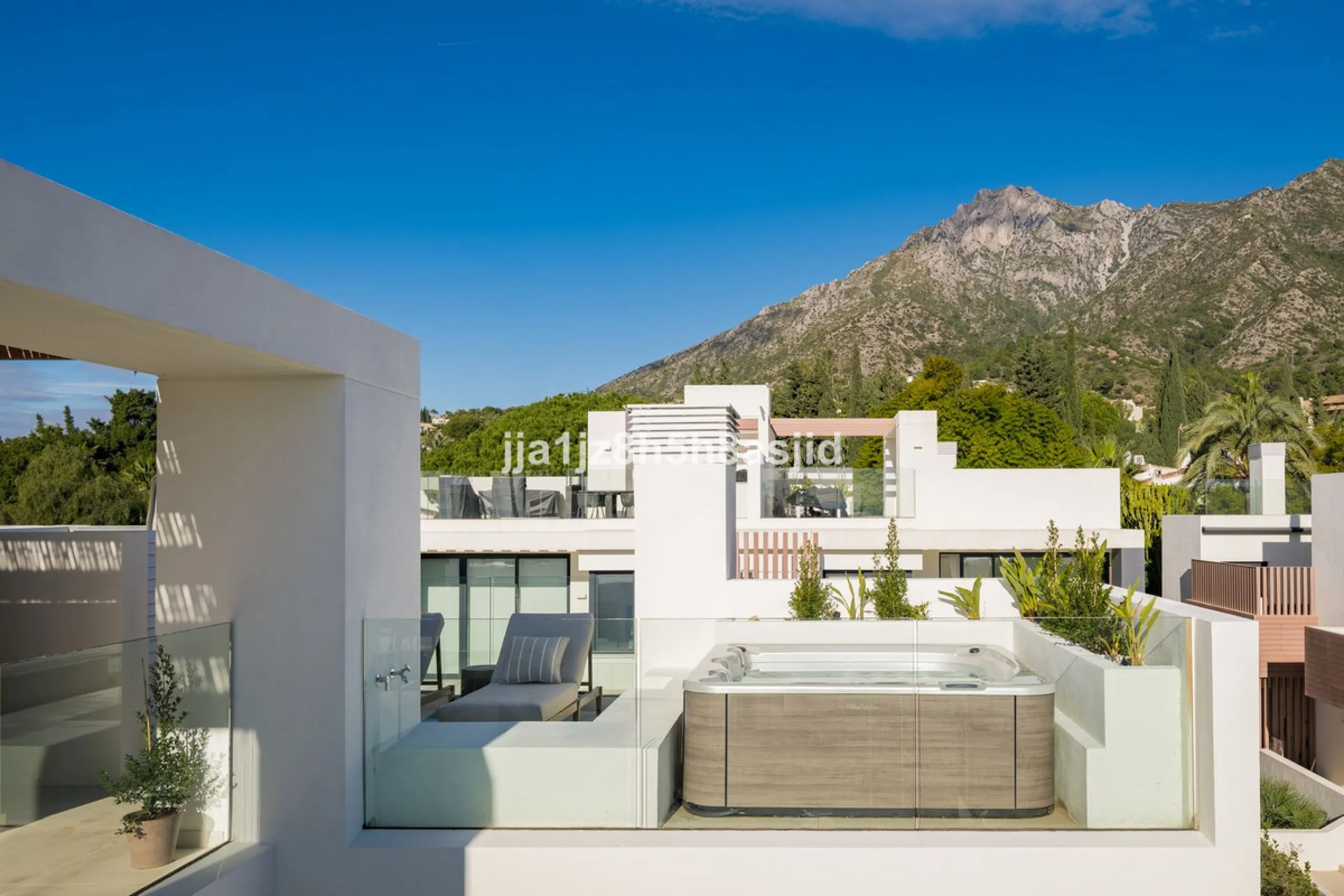 Set within the prestigious Le Blanc development in Sierra Blanca, one of Marbella's most sought-after residential enclaves, this exceptional semi-detached villa offers refined luxury living just six minutes from the beach and within walking distance of se