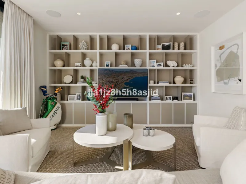 Set within the prestigious Le Blanc development in Sierra Blanca, one of Marbella's most sought-after residential enclaves, this exceptional semi-detached villa offers refined luxury living just six minutes from the beach and within walking distance of se