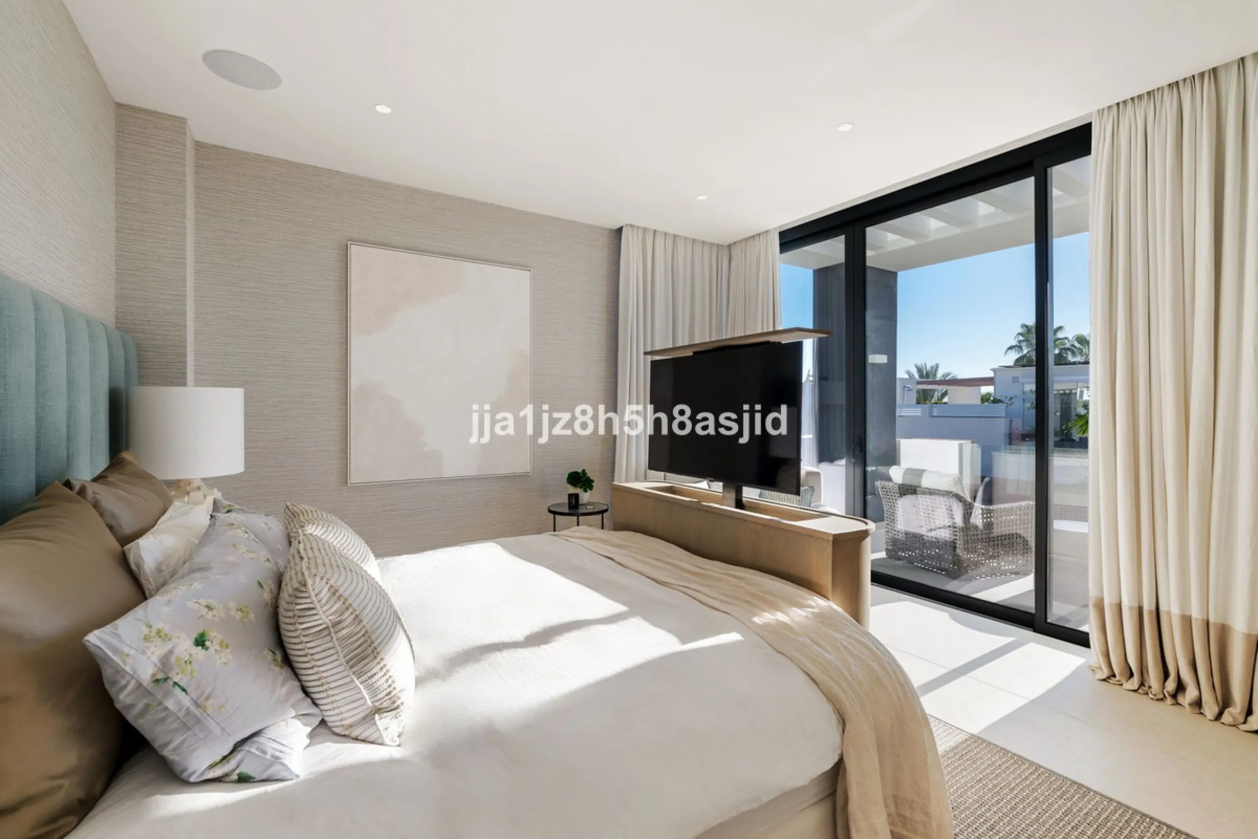Set within the prestigious Le Blanc development in Sierra Blanca, one of Marbella's most sought-after residential enclaves, this exceptional semi-detached villa offers refined luxury living just six minutes from the beach and within walking distance of se