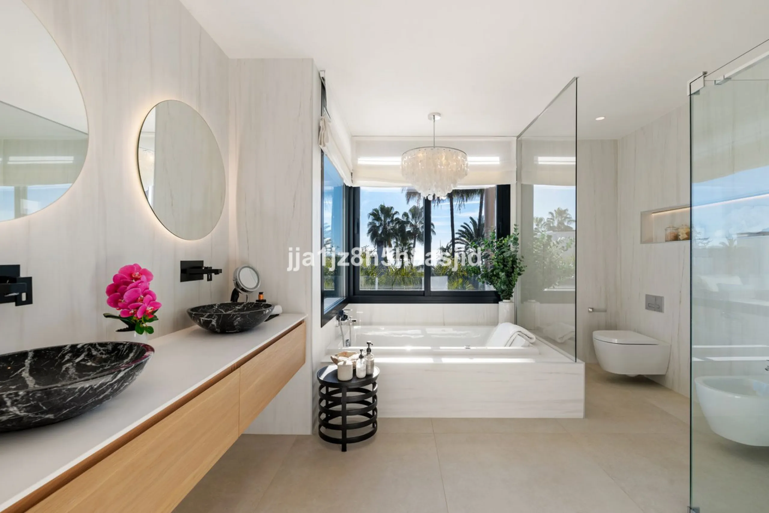 Set within the prestigious Le Blanc development in Sierra Blanca, one of Marbella's most sought-after residential enclaves, this exceptional semi-detached villa offers refined luxury living just six minutes from the beach and within walking distance of se