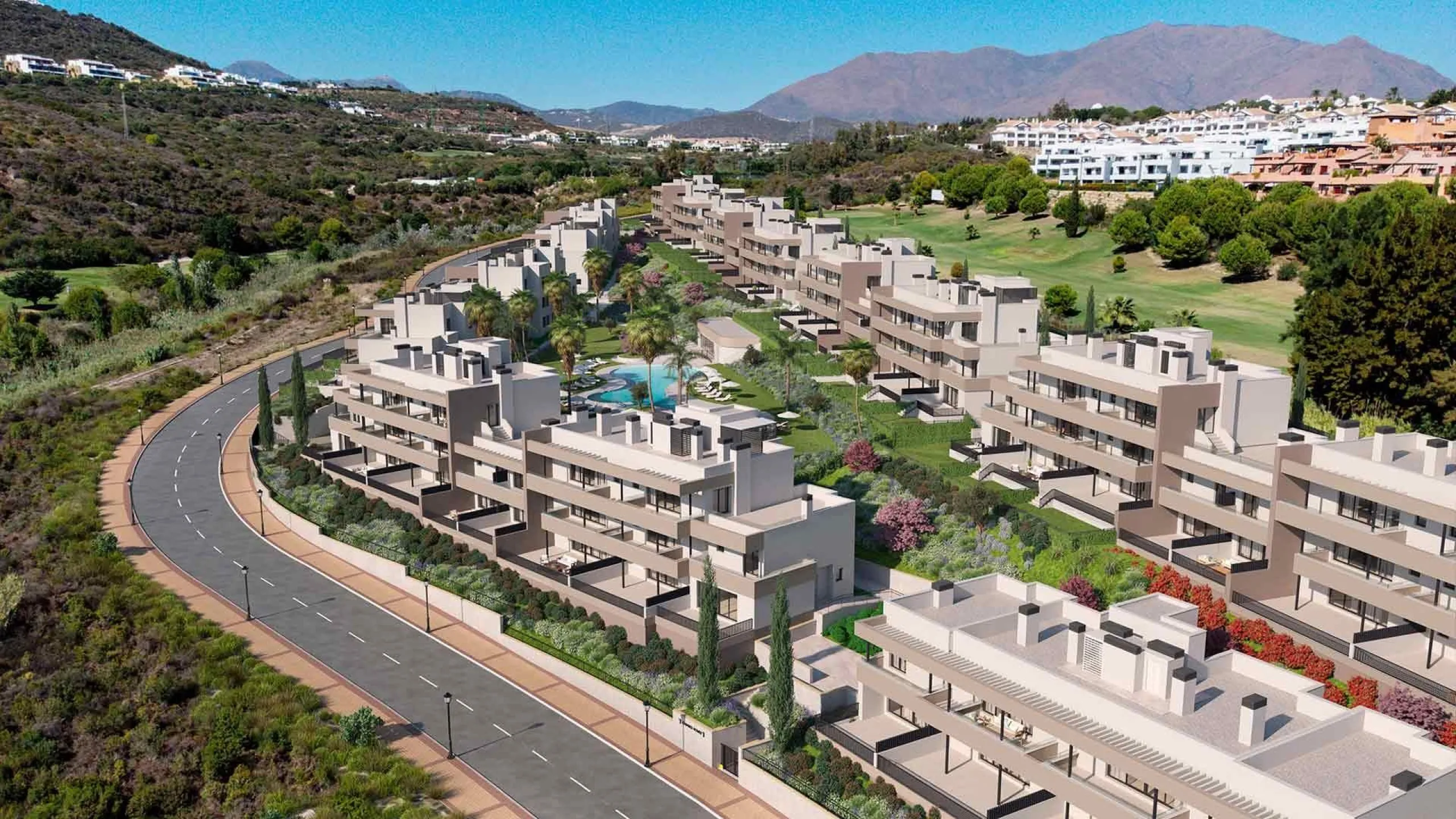 NEW BUILD RESIDENTIAL COMPLEX IN CASARES& & New Build residential complex of 134 apartments with 2, 3 and 4 bedroom in an oasis of nature in Casares Costa & & If you dream of living in front of a golf course with magnificent open views and hig