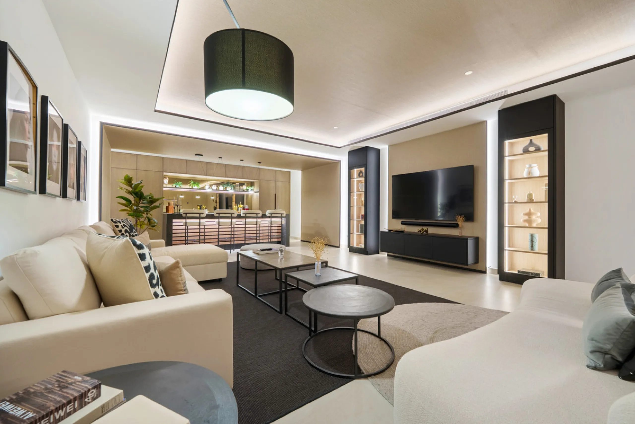 Nestled in the prestigious Altos de Puente Romano on Marbella's Golden Mile, Villa Romano is the epitome of modern Mediterranean luxury. This striking six-bedroom, six-bathroom residence blends sleek contemporary architecture with warm natural tones, crea