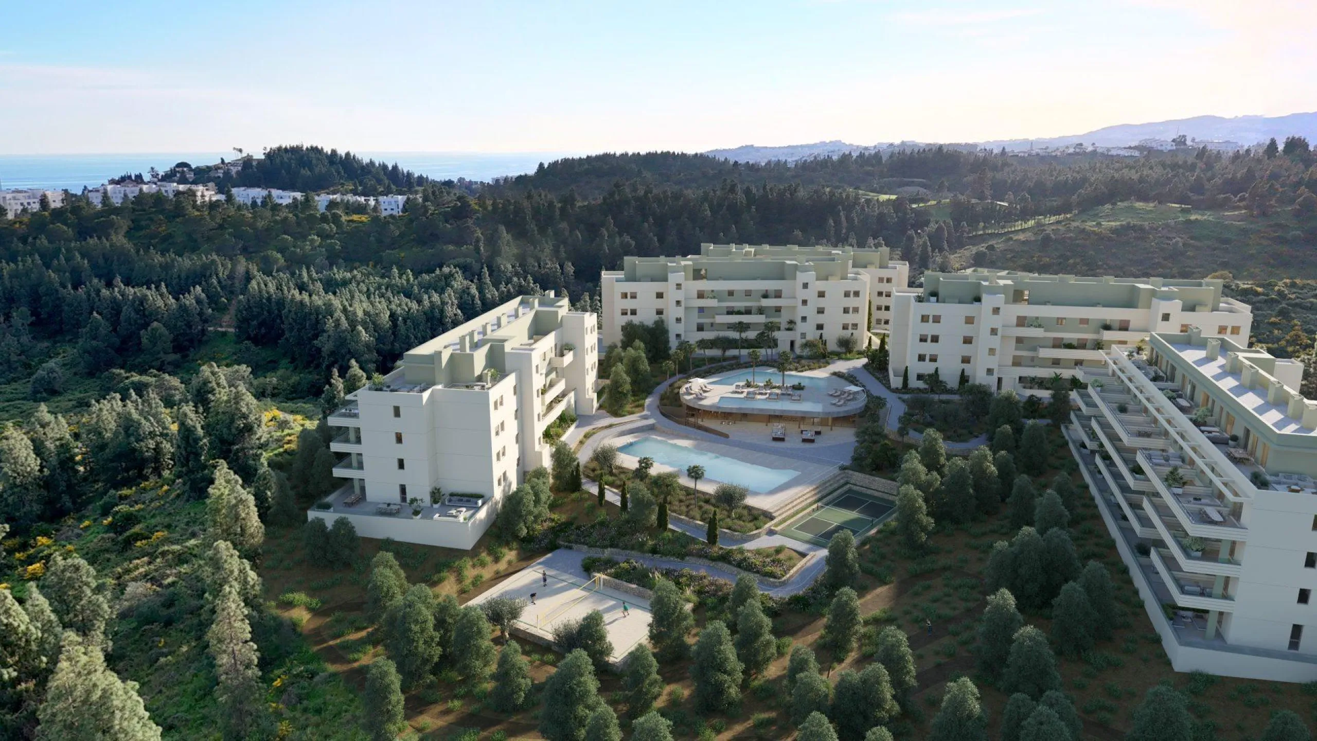 New Build Apartments with Open Views in Mijas Costa-Costa del Sol& & Exclusive Residential Development Between Sea and Mountains& & Discover this exclusive new build development in Mijas Costa, where nature, contemporary design and wellbeing c