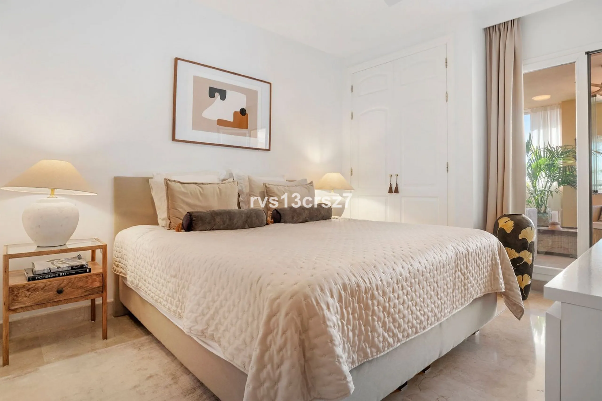 Spacious, recently renovated 3-bedroom apartment in one of the most beautiful and safest urbanizations in Elviria, "St. Maria Village." A 24-hour security community just 5 minutes from the beach, it features several swimming pools and a large, beautifully