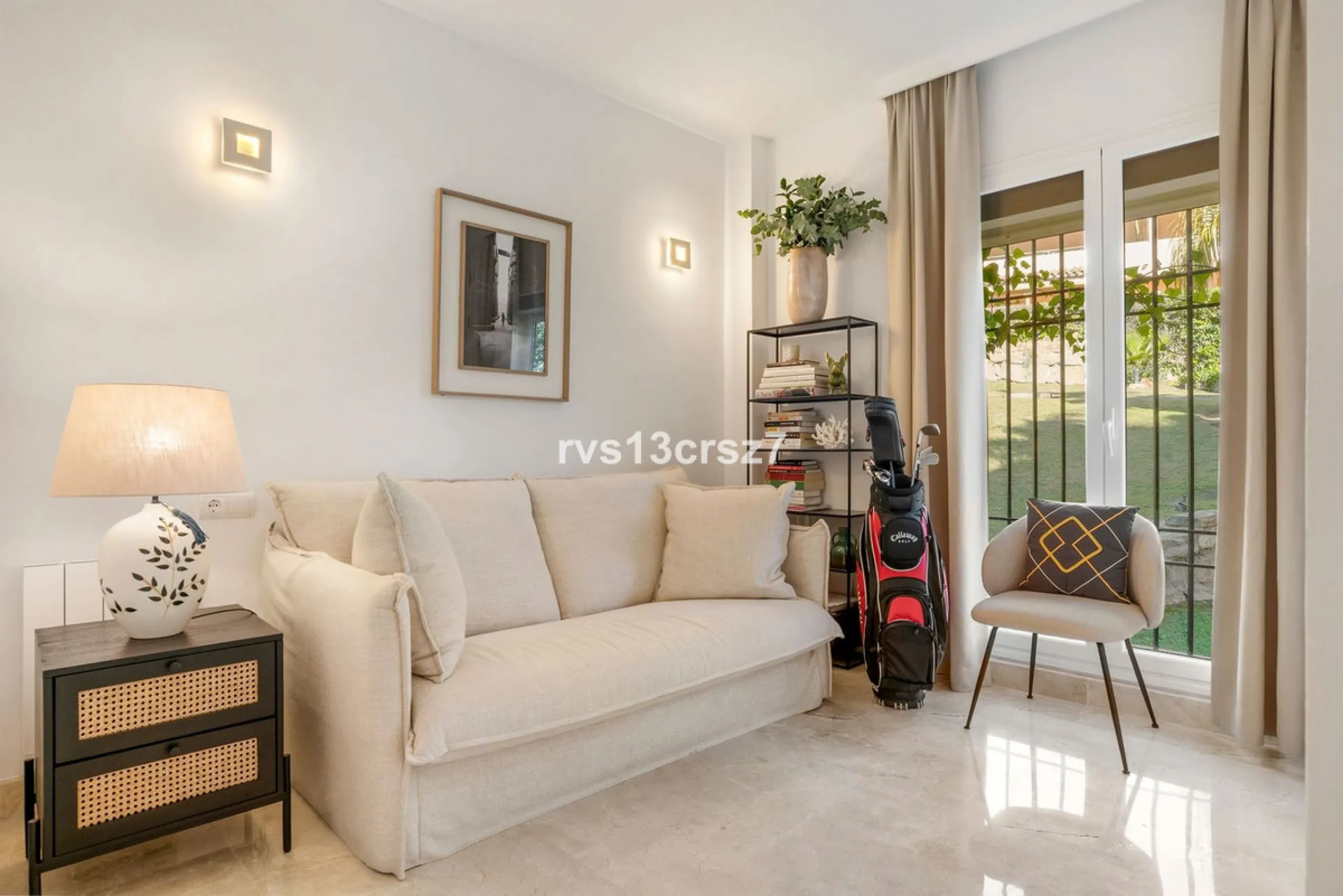 Spacious, recently renovated 3-bedroom apartment in one of the most beautiful and safest urbanizations in Elviria, "St. Maria Village." A 24-hour security community just 5 minutes from the beach, it features several swimming pools and a large, beautifully