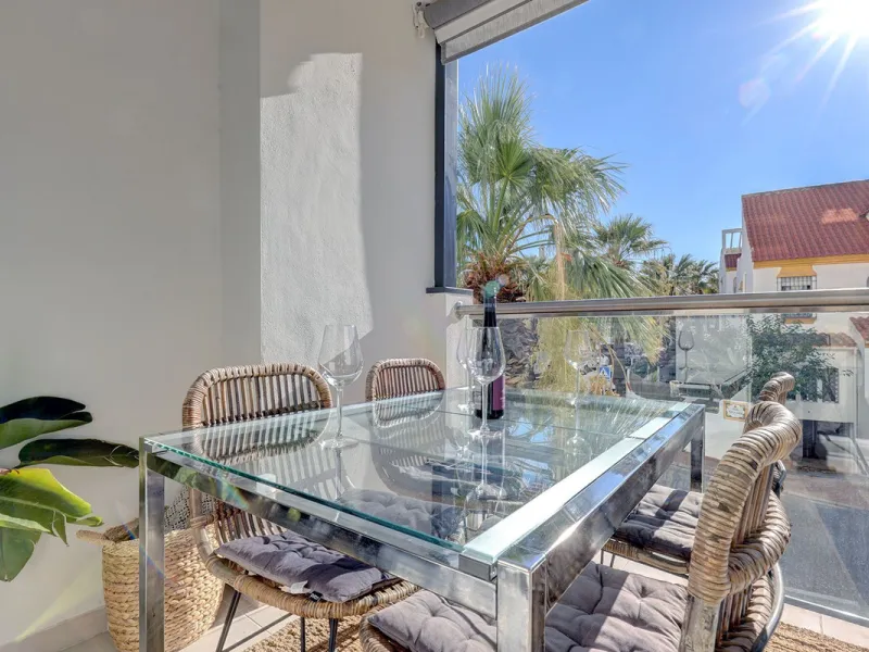 This exquisite three-bedroom apartment offers a harmonious blend of comfort and sophistication, perfect for those seeking a refined lifestyle on the Costa del Sol. Designed to inspire, the property welcomes residents with a sense of warmth and elegance, m