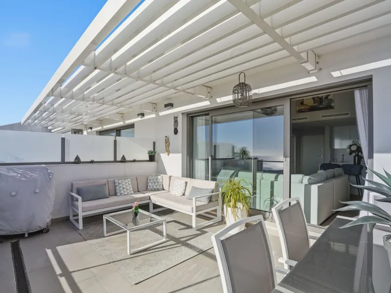 We are delighted to present for sale this stunning 3-bedroom, 2-bathroom duplex penthouse boasting spectacular panoramic views of the Mediterranean Sea.