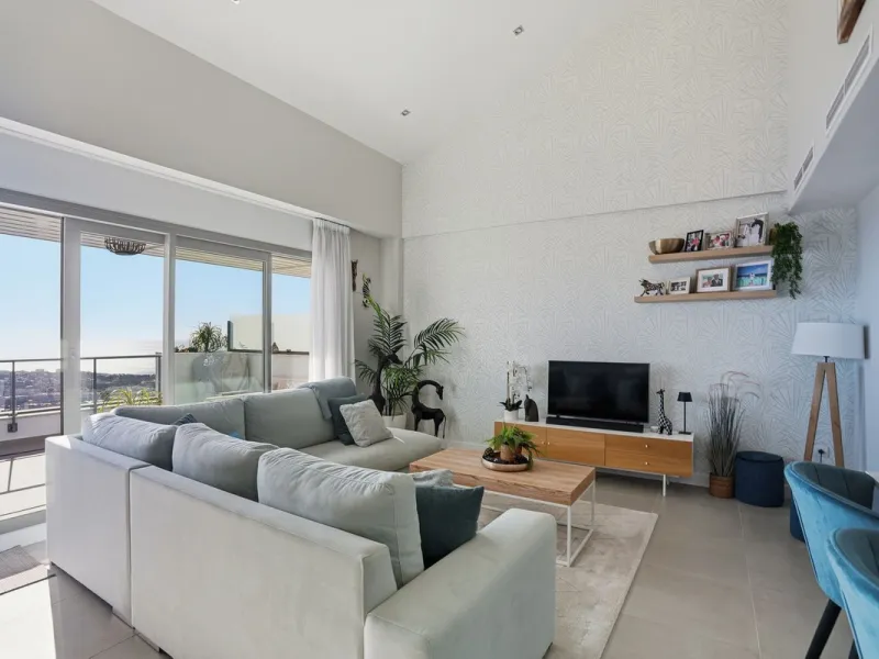 We are delighted to present for sale this stunning 3-bedroom, 2-bathroom duplex penthouse boasting spectacular panoramic views of the Mediterranean Sea.