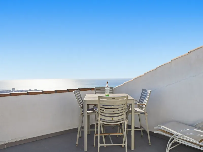 We are delighted to present for sale this stunning 3-bedroom, 2-bathroom duplex penthouse boasting spectacular panoramic views of the Mediterranean Sea.