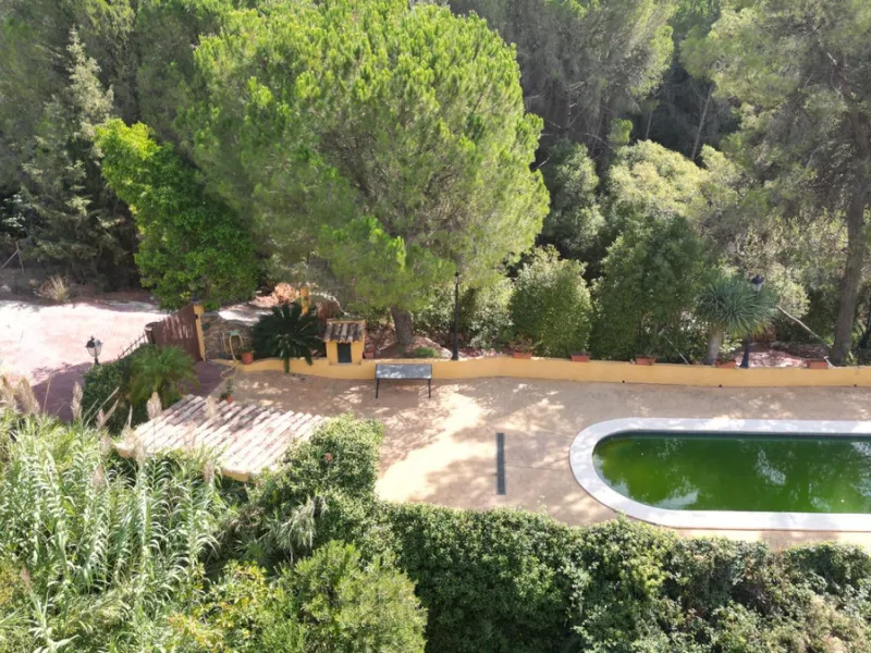 Country house with a total interior surface, in very good condition, with over 19,503 sqm of lush gardens and mature trees, completely gated. Ideal for a first or a second residence, one can enjoy there the peace and total privacy of a perfect green oasis