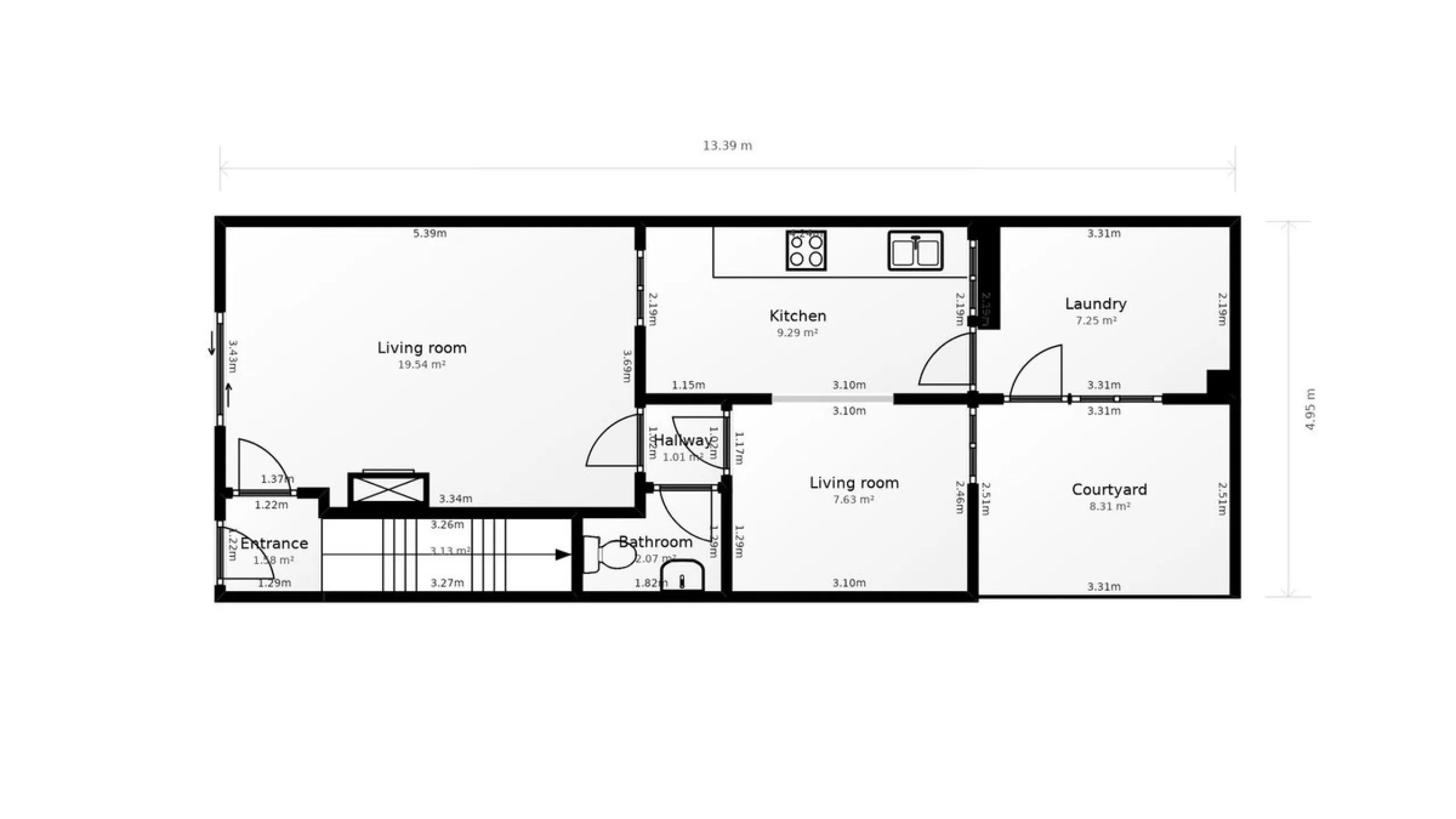 House - Townhouse в продаже в Mijas, Málaga. В доме 3 спален и 2 ванных комнат. Площадь дома 111 м²