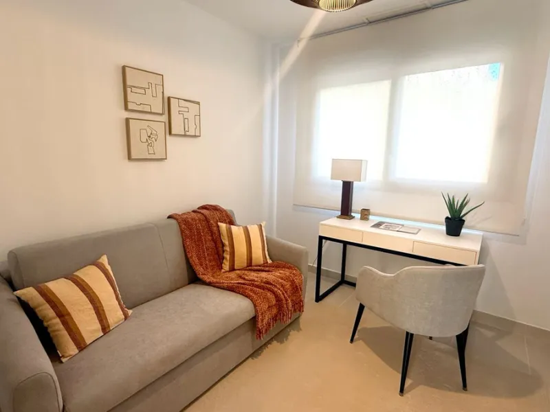 Located within the sought-after gated community of Miradores del Sol, this attractive property enjoys a prime position in Cancelada, just minutes from the beach, shops, restaurants, and everyday amenities. It offers a comfortable and well-designed living 