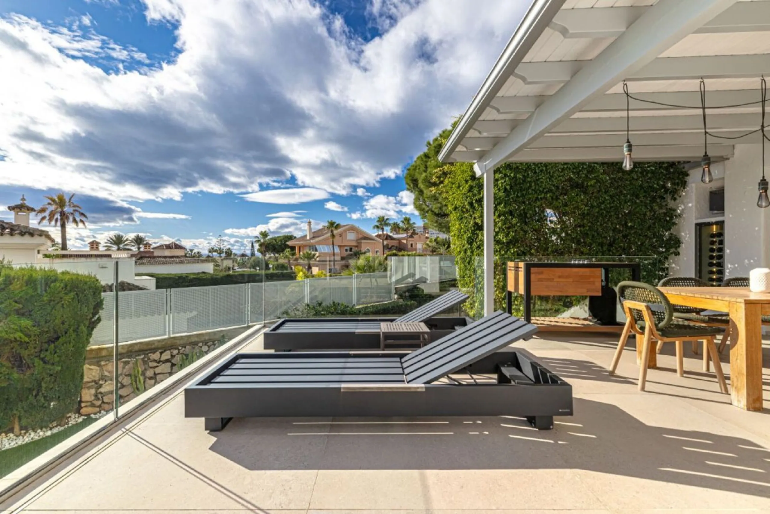 Nestled in the prestigious residential enclave of Las Chapas, Marbella, this charming traditional-style five-bedroom villa offers privacy, space, and timeless Mediterranean appeal, just minutes from the best beaches and beach bars of the Costa del Sol.