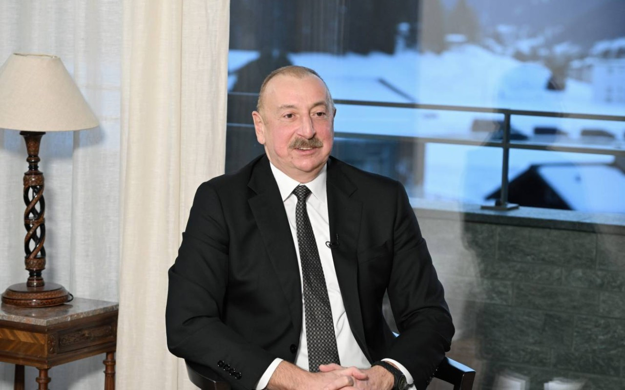 Prezident İlham Əliyev Davosdan PAYLAŞIM ETDİ