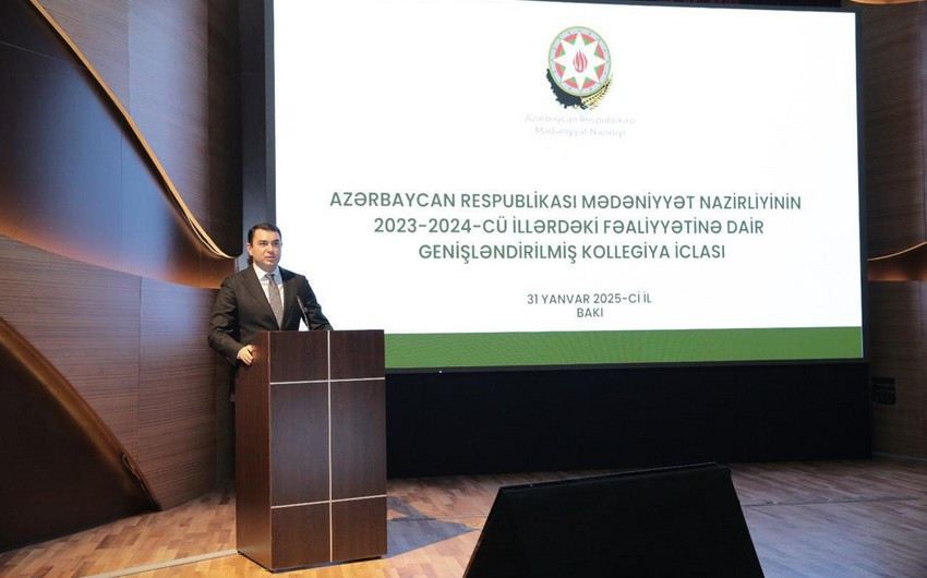 Mədəniyyət Nazirliyinin fəaliyyətinə dair iclas keçirilib