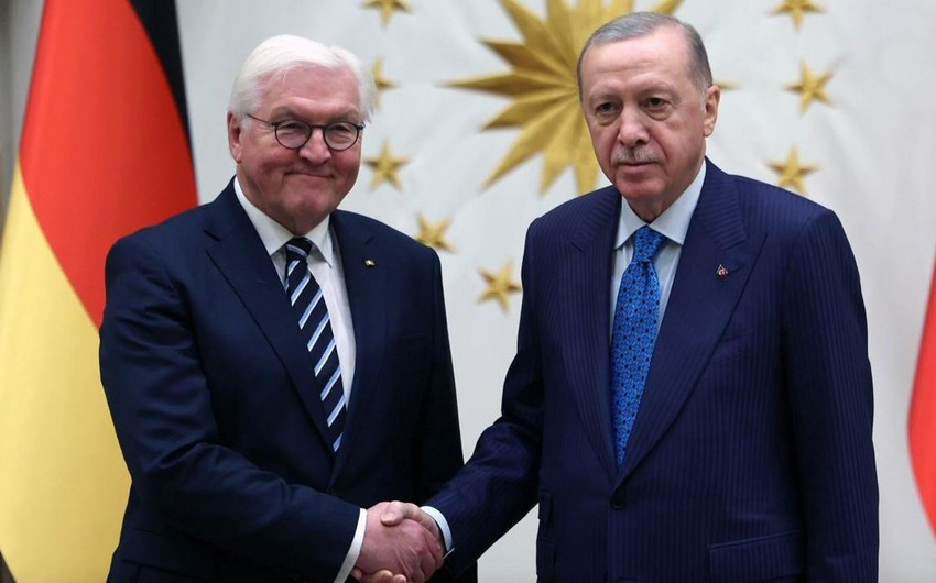 Ərdoğanla Ştaynmayer Prezident Sarayında görüşüb -