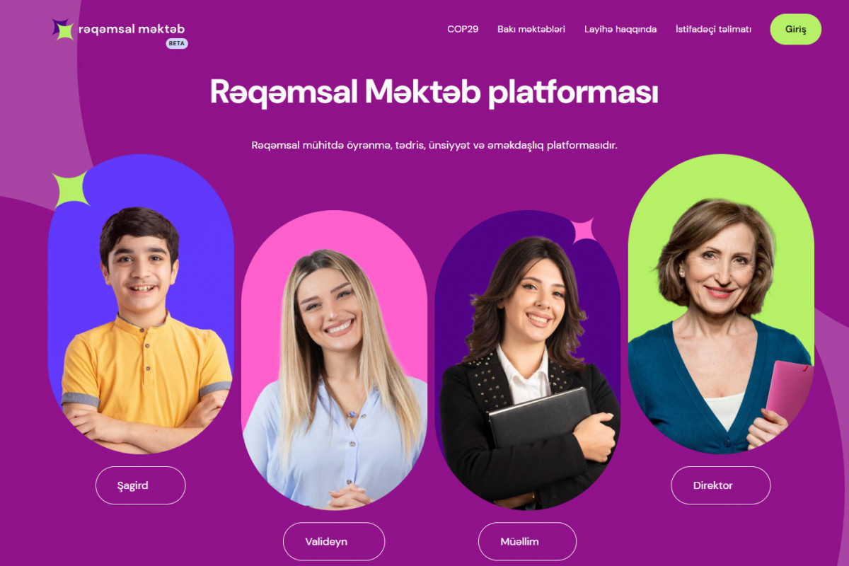 Rəqəmsal məktəb platforması bu gündən istifadəyə verilib
