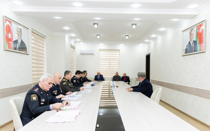 Vilayət Eyvazov Qusar Rayon Polis Şöbəsində növbəti vətəndaş qəbulu keçirib