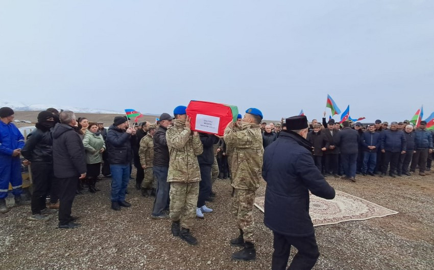 Cəbrayılda Birinci Qarabağ müharibəsinin şəhidinin vida mərasimi keçirilir