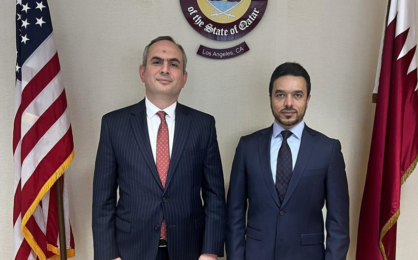 Vüqar Qurbanov qətərli həmkarı Mənsur Abdulla Əl-Sulaitin ilə görüşüb