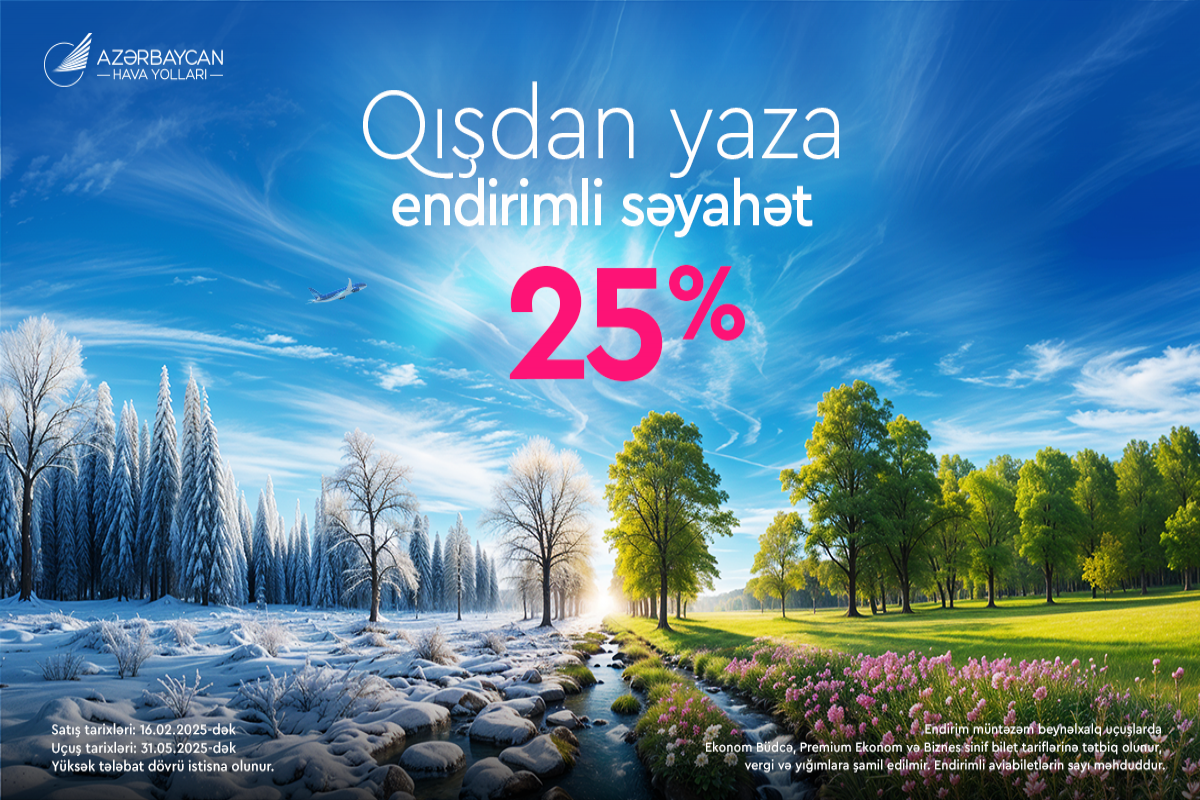 AZAL aviabiletlərə endirim təklifi edir