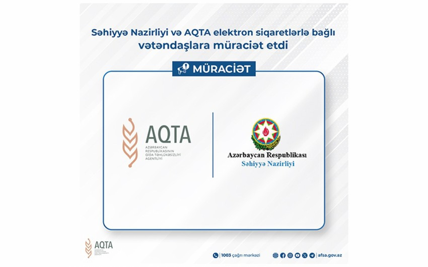 Elektron siqaretlərlə bağlı vətəndaşlara müraciət -