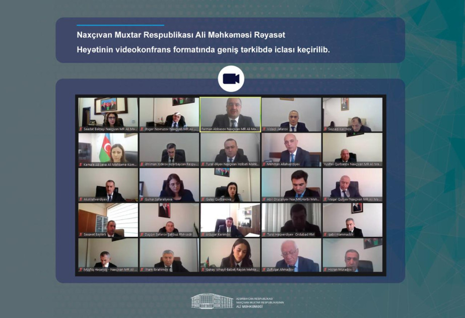 Naxçıvan Muxtar Respublikası Ali Məhkəməsində ötən ilin yekunları müzakirə olunub