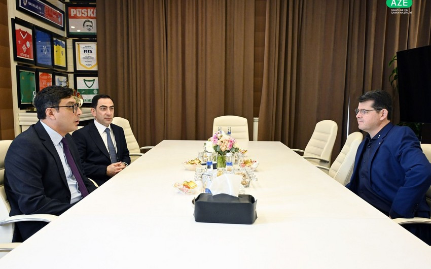 Fərid Qayıbov Sven Serreni qəbul edib
