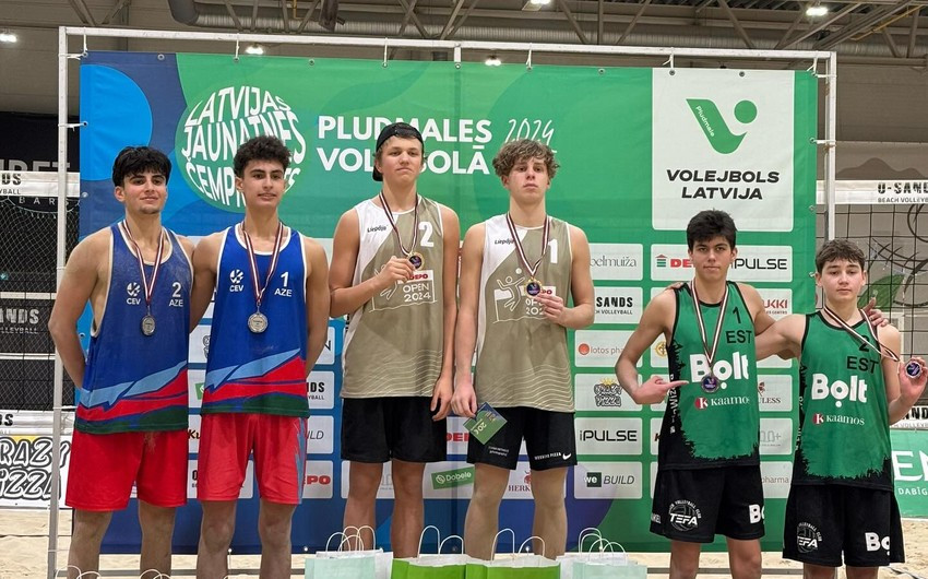 Çimərlik voleybolçularımız gümüş medal qazanıblar