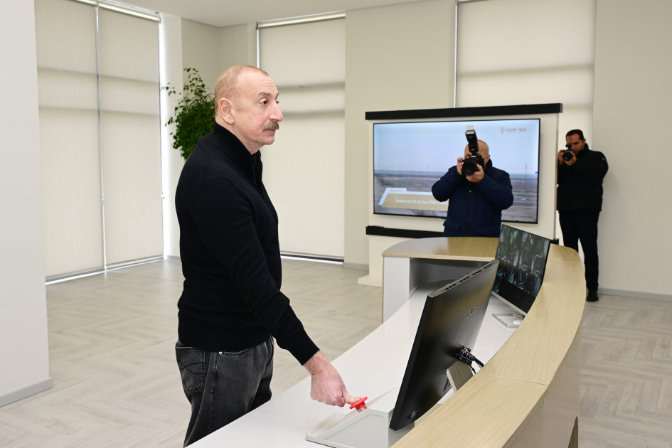 İlham Əliyev Ağdam Regional Rəqəmsal İdarəetmə Mərkəzi və Təlim-Tədris Kompleksinin açılışında iştirak edib