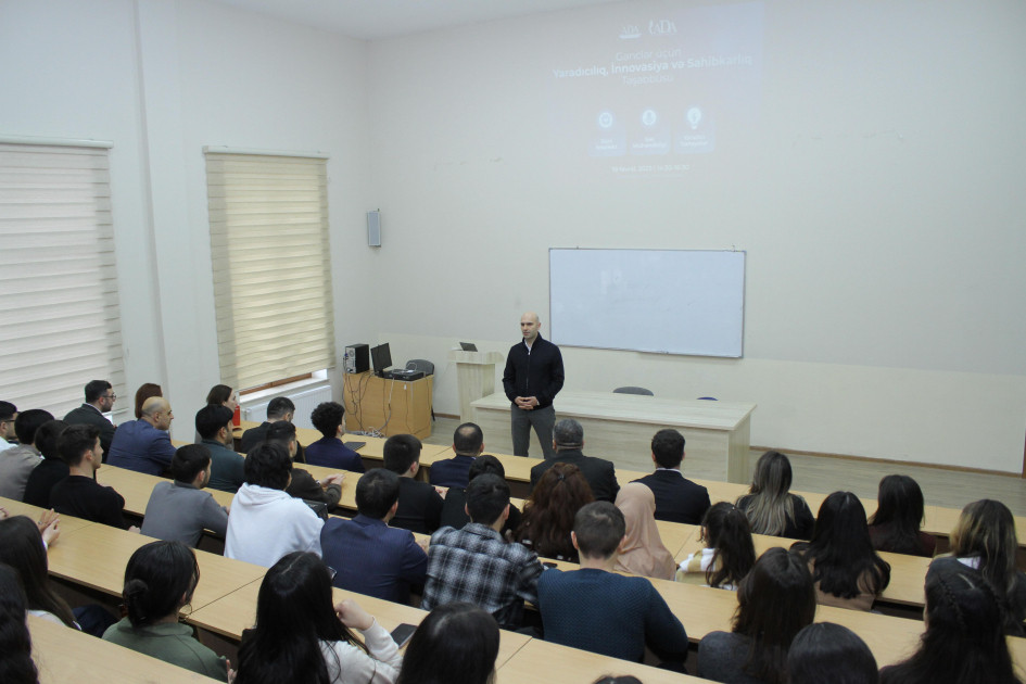 ADAU-da Yaradıcılıq, innovasiya və sahibkarlıq təşəbbüsü proqramının infosessiyası keçirilib