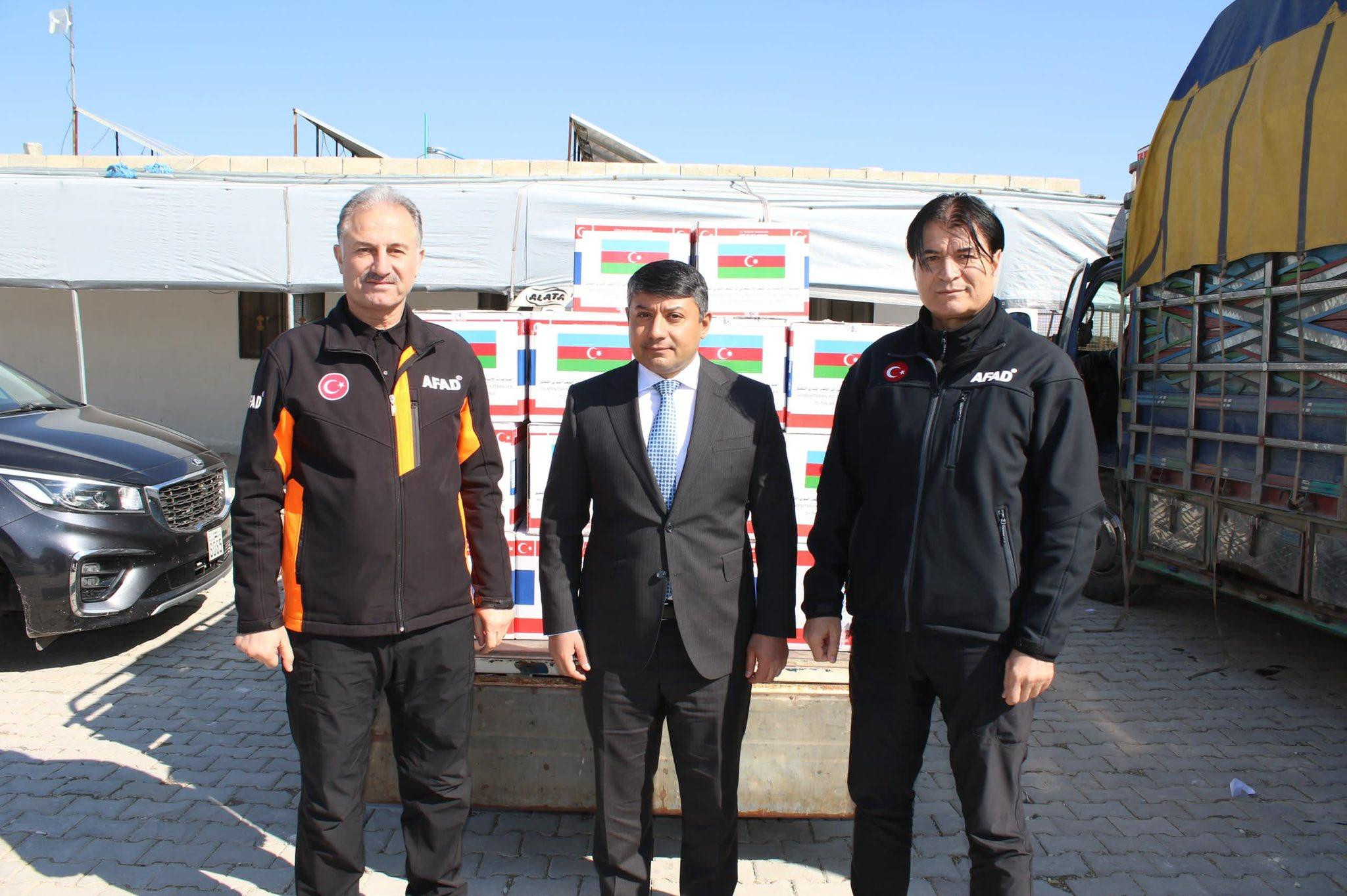 Azərbaycanın Suriyaya göndərdiyi humanitar yardım Hələbdə məcburi köçkünlərə paylanılıb