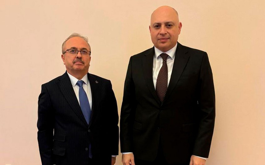 XİN başçısının müavini Birol Akgünü qəbul edib