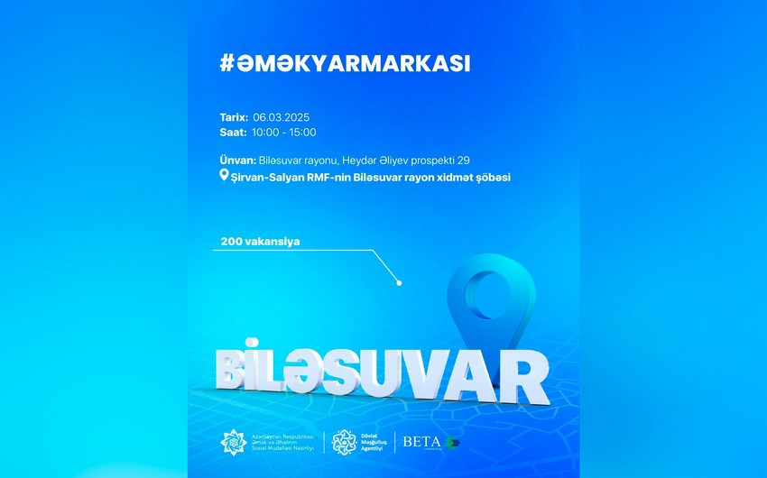 Bu rayonda əmək yarmarkası keçiriləcək