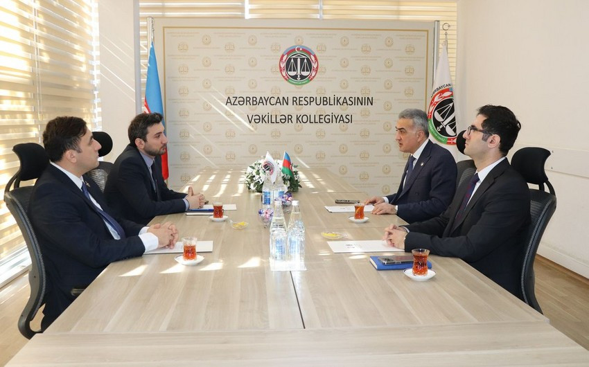 Vəkillər Kollegiyasının sədri dördüncü “Yüksəliş” müsabiqəsinin qalibi ilə görüşüb