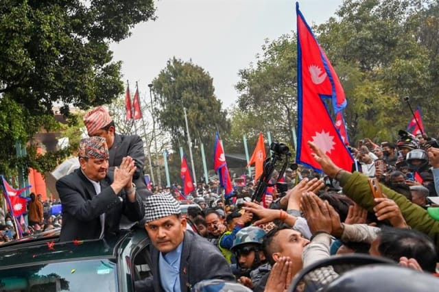 Nepalda 10 minə yaxın nümayişçi monarxiyanın bərpasını tələb edib
