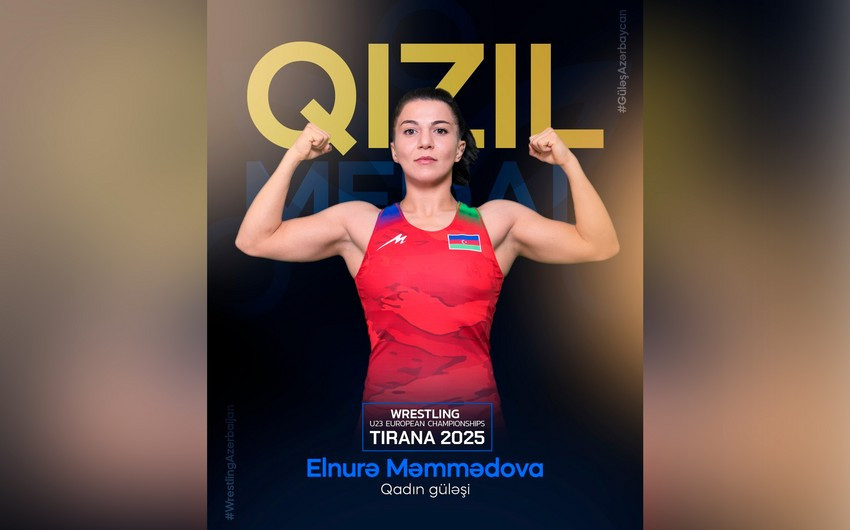 Avropa çempionatı: Daha bir qadın güləşçimiz qızıl medal qazanıb
