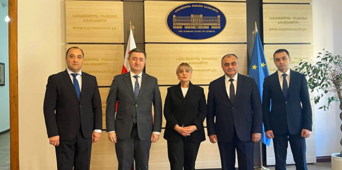 Ali Məhkəmənin Cinayət kollegiyasının sədri Gürcüstanda bir sıra görüşlər keçirib